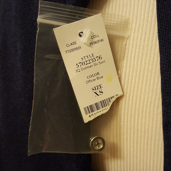 WHBM 3/4 Dolman Sleeve Knit Dress - Picture 4 of 6